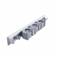 施達 免打孔橡膠拖把夾 (3夾扣 4短鈎) 施達 免打孔橡膠拖把夾 (3夾扣 4短鈎)